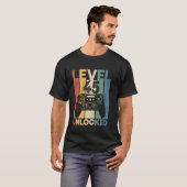 Retro Level 45 Ontgrendeld T-shirt Grappig Videoga (Voorkant volledig)