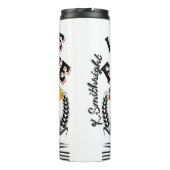 Retro levend Boerderij leven Thermosbeker (Achterkant)