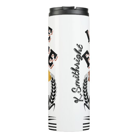 Retro levend Boerderij leven Thermosbeker (Achterkant)