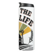 Retro levend Boerderij leven Thermosbeker (Geroteerd rechts)