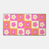 Retro Levendige BOHO Bloemen Patroon Bureaumat (Voorkant)