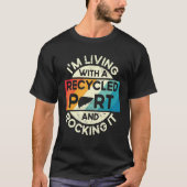 Retro Levertransplantatie Overleving M Levend met  T-shirt (Voorkant)