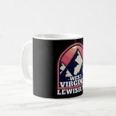 Retro Lewisburg West Virginia � geest van Australi Koffiemok (Voorkant links)
