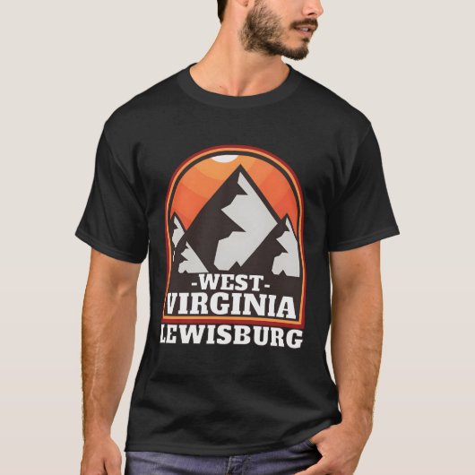 Retro Lewisburg West Virginia � geest van Australi T-shirt (Voorkant)