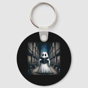 Retro Lezen Ghost Library Halloween Bibliothecaris Sleutelhanger