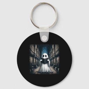 Retro Lezen Ghost Library Halloween Bibliothecaris Sleutelhanger