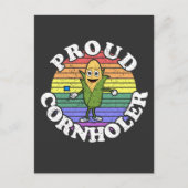 Retro LGBT Cornholer Cornhole T-Shirt Briefkaart (Voorkant)
