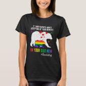 Retro LGBT Pride Gratis Papa Knuffels Papa Beer Ik T-shirt (Voorkant)