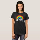 Retro LGBT Rainbow Pride Gay Maand is LGBT You Clo T-shirt (Voorkant volledig)