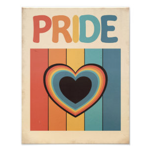 Retro LGBTQ+ trots Foto Afdruk
