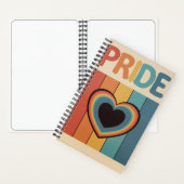 Retro LGBTQ+ trots Notitieboek (Binnen)