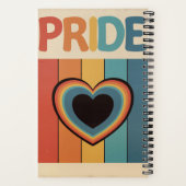 Retro LGBTQ+ trots Notitieboek (Achterkant)