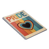 Retro LGBTQ+ trots Notitieboek (Rechterzijde)