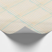 Retro Library Book Date Due Card Cadeaupapier (Hoek)