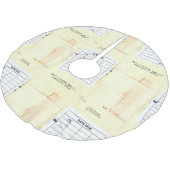 Retro Library Book Date Due Card Kerstboom Rok (Gekanteld)