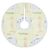 Retro Library Book Date Due Card Kerstboom Rok (Voorkant)