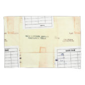 Retro Library Book Date Due Card Kussensloop (Voorkant)