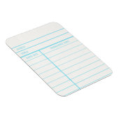 Retro Library Book Date Due Card Magneet (Rechterzijde)