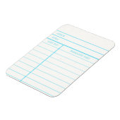 Retro Library Book Date Due Card Magneet (Linkerzijde)