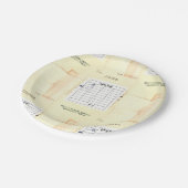 Retro Library Book Date Due Card Papieren Bordje (Gekanteld)