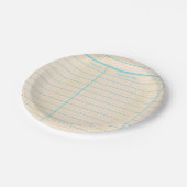 Retro Library Book Date Due Card Papieren Bordje (Gekanteld)