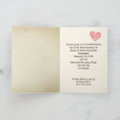 Retro Library Card 50th Jubileum Party Kaart (Binnen)