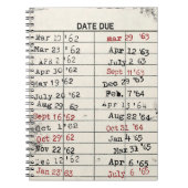 Retro Library Card Notitieboek (Voorkant)