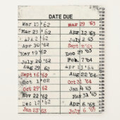 Retro Library Card Planner (Achterkant)