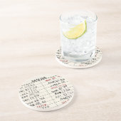 Retro Library Card Zandsteen Onderzetter (Zijkant)