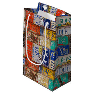 Retro License Bord collectie Klein Cadeauzakje