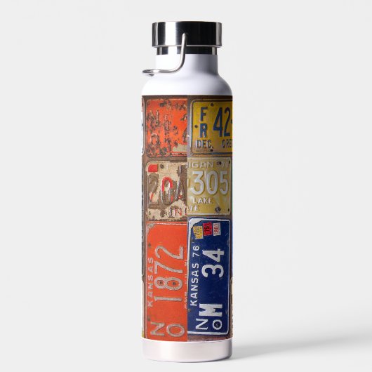 Retro License Bord Collectie Waterfles (Rechts)