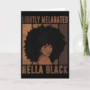 Retro Licht Gelaatskleurige Erg Zwarte Afro Koning Kaart