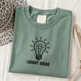 Retro Lichtbulb Idee Quote Unisex Grafische T-shir T-shirt