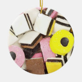 Retro Licorice Snoep Keramisch Ornament (Voorkant)