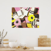 Retro Licorice Snoep Poster (Keuken)