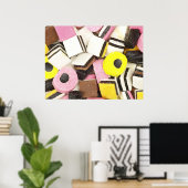 Retro Licorice Snoep Poster (Thuiskantoor)