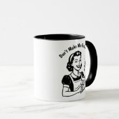 Retro Lid Flip Humor 50s Vrouw Gift Mok (Voorkant rechts)