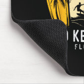 Retro Lido Key Beach Florida Surfboarder Design Vo Muismat (Hoek)
