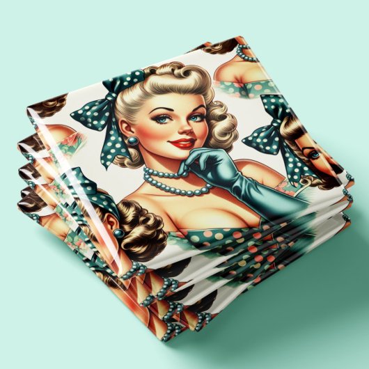 Retro Lief Klassiek Pin-up Magneet