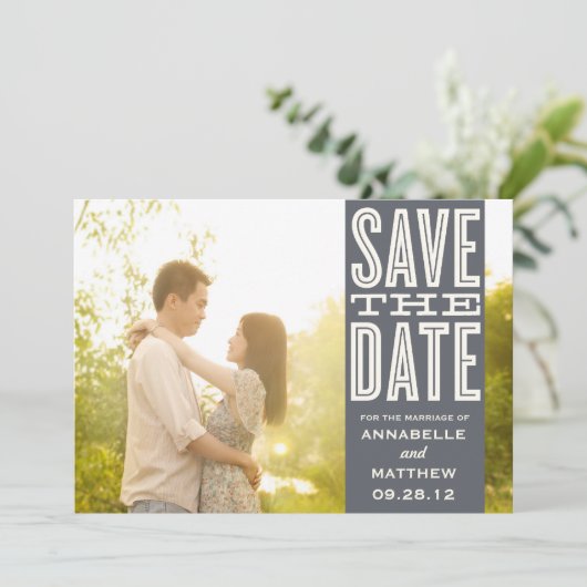 RETRO LIEFDE | AANKONDIGING VAN DE DATUM (Staand voorkant)