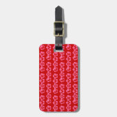 Retro LIEFDE Bagagelabel (Voorkant verticaal)