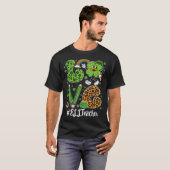 Retro Liefde ELL Leraar St Patrick's Day Lucky T-shirt (Voorkant volledig)