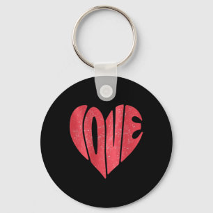 Retro Liefde Hart Valentijnsdag Schattigee Valenti Sleutelhanger
