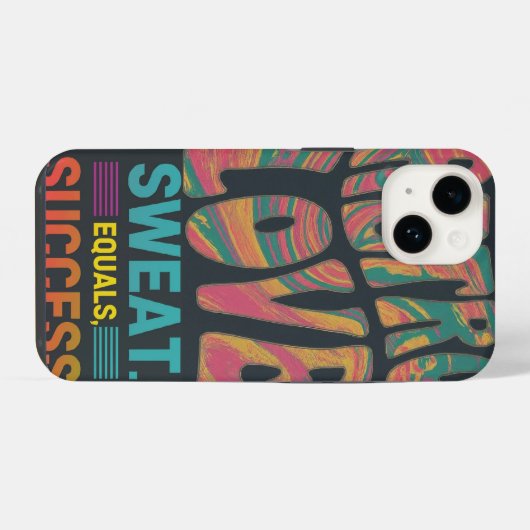 Retro liefde iPhone hoesje (Achterkant horizontaal)