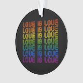 Retro Liefde is Liefde Ornament (voorkant)