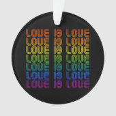 Retro Liefde is Liefde Ornament (voorkant)