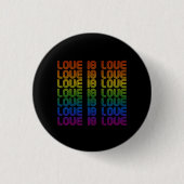 Retro Liefde is Liefde Ronde Button 3,2 Cm (Voorkant)