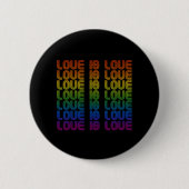 Retro Liefde is Liefde Ronde Button 5,7 Cm (Voorkant)