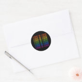 Retro Liefde is Liefde Ronde Sticker (Envelop)