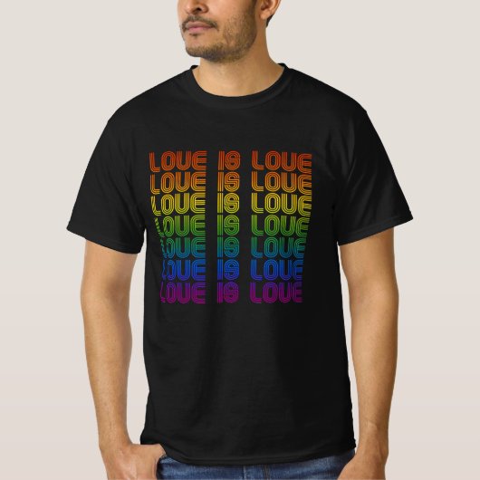 Retro Liefde is Liefde T-shirt (Voorkant)